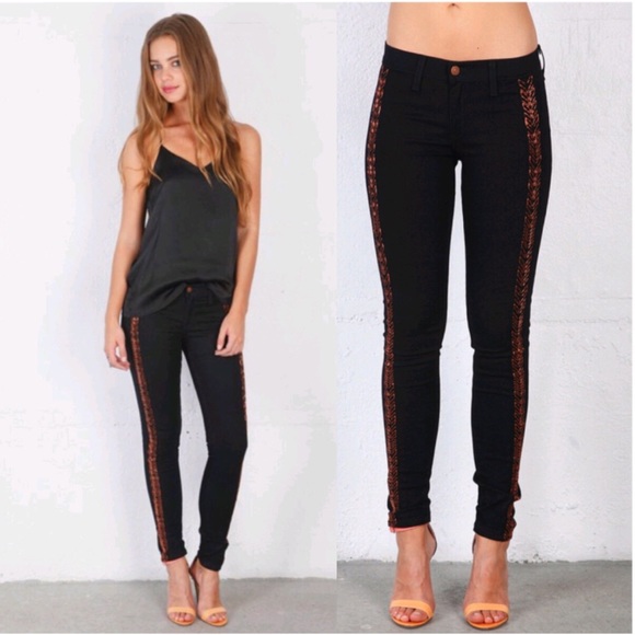 Rag and Bone The Bengal Embroidered Skinny Jeans - Picture 3 of 8